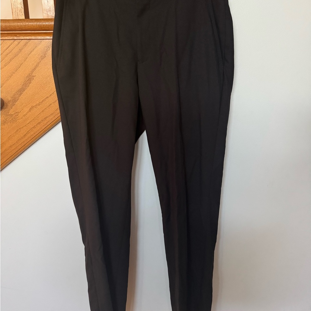 Billy London Men’s Tailored Black Dress Pants with Pleated Front 32Wx32L